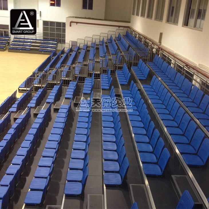 Manual Retractable Seating for Indoor Basketball Courts
