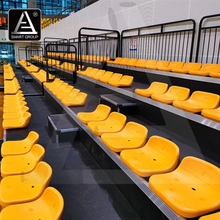 Manual Retractable Bleachers for Indoor Gym