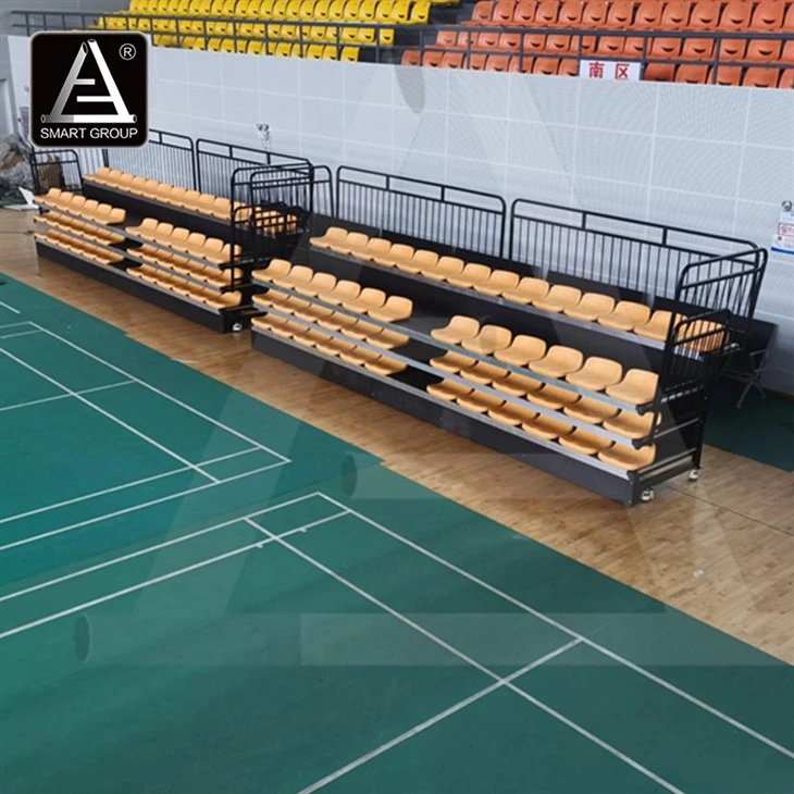 Manual Retractable Bleachers for Indoor Gym