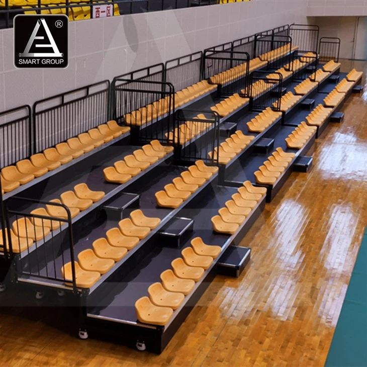 Manual Retractable Bleachers for Indoor Gym